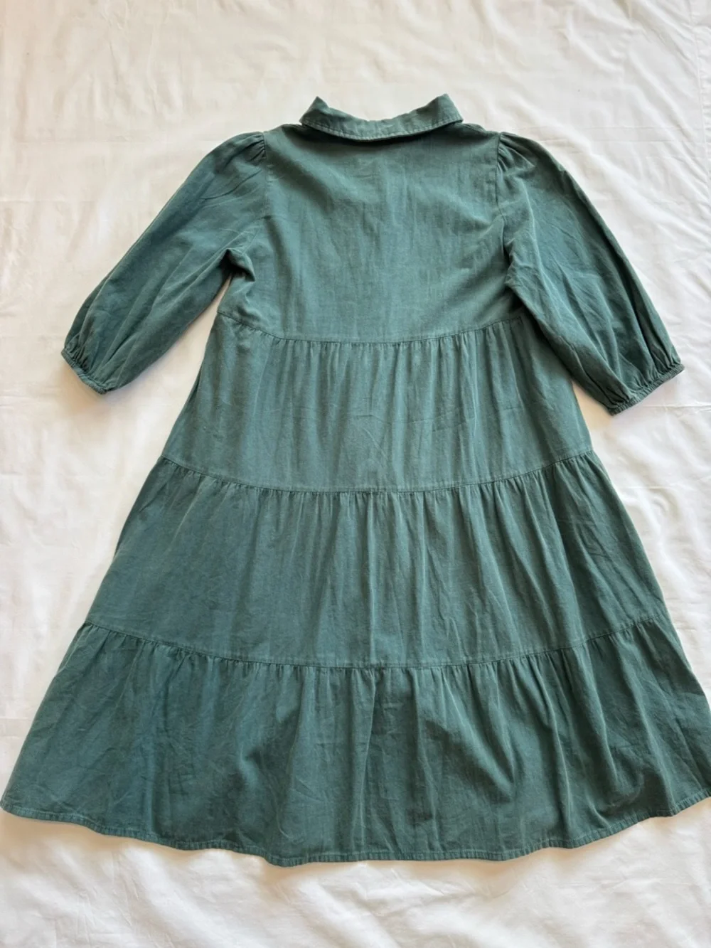 Baltic Born Women’s Midi Dress Green Button Down Cottagecore M - Picture 5 of 5